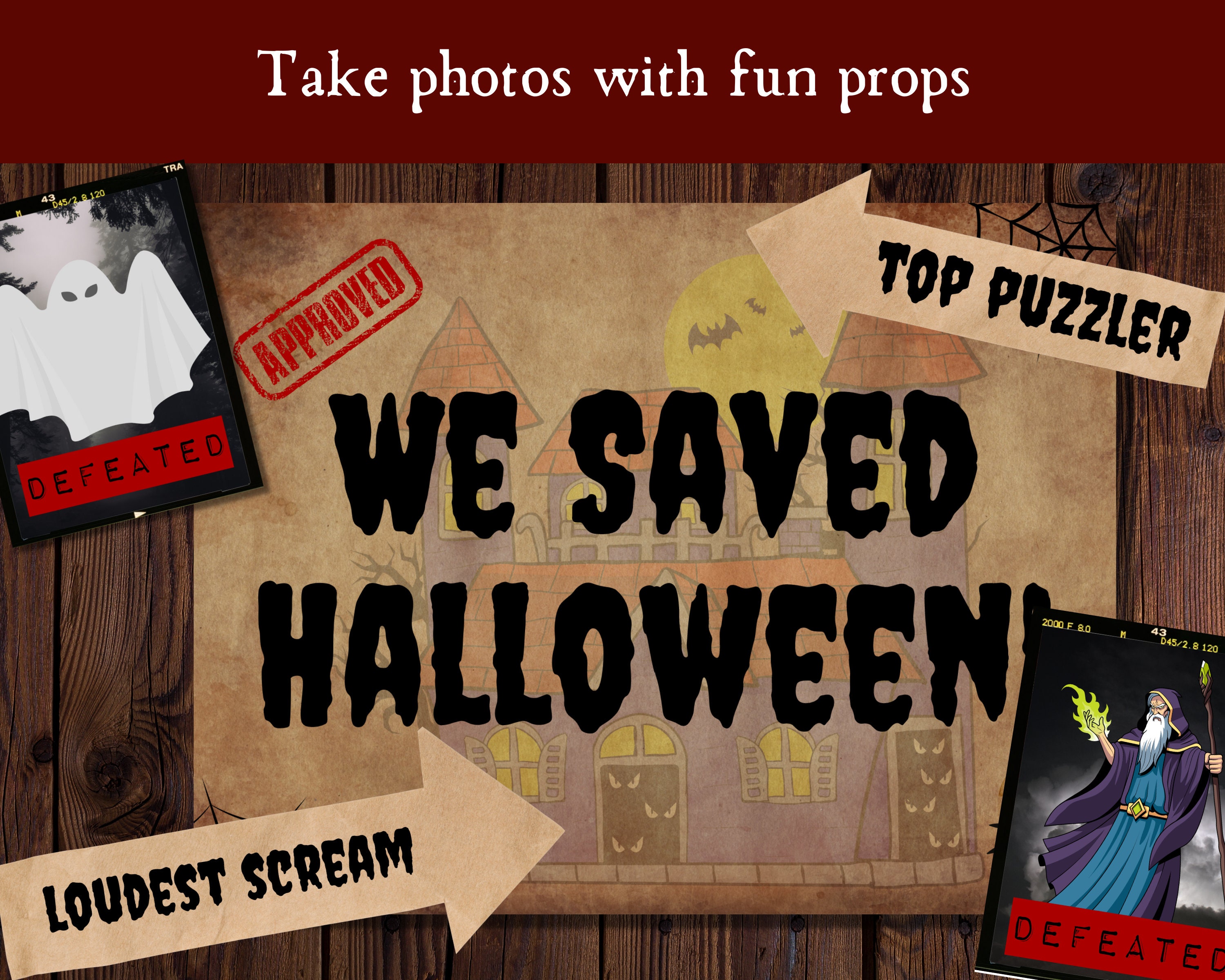 Halloween Escape Room Game for Kids, Printable Halloween Party Activity