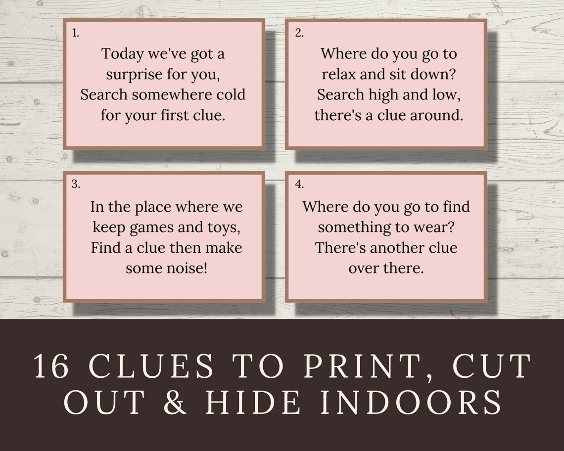 Pregnancy Reveal Scavenger Hunt for Big Sister, Printable New Baby