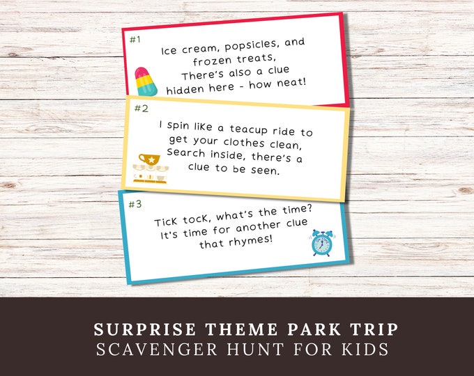 Printable New Car Scavenger Hunt Clues Treasure Hunt Riddles to Find