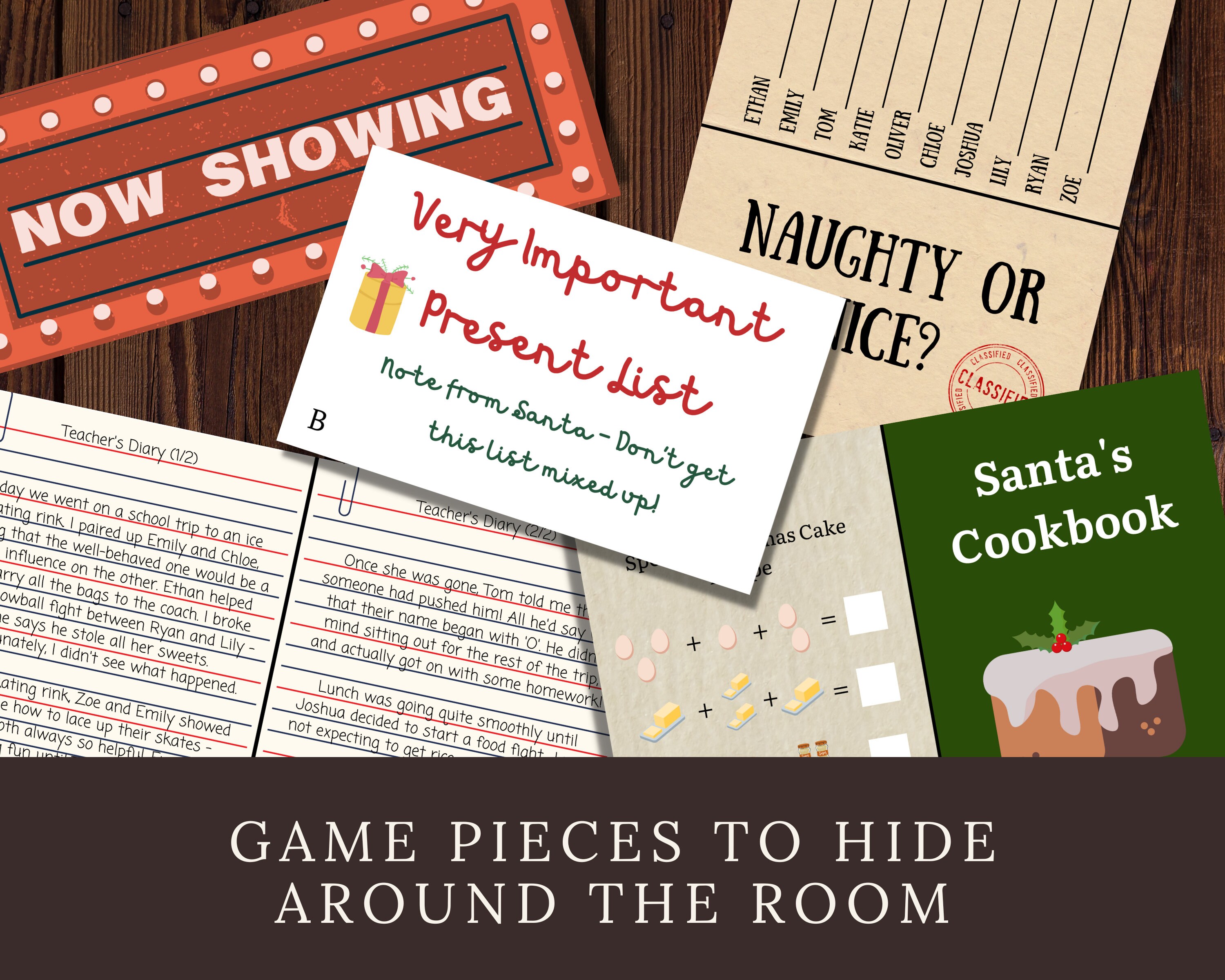 Christmas Eve Escape Room for Kids, Printable Escape Room, Holiday Escape Game, Christmas Eve