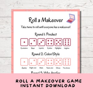 Spa Birthday Party Game for Teen & Tween Girls, Printable Slumber Party, Sleepover Game, Girly Beauty Party, Girls Night In, Sweet 16 Idea