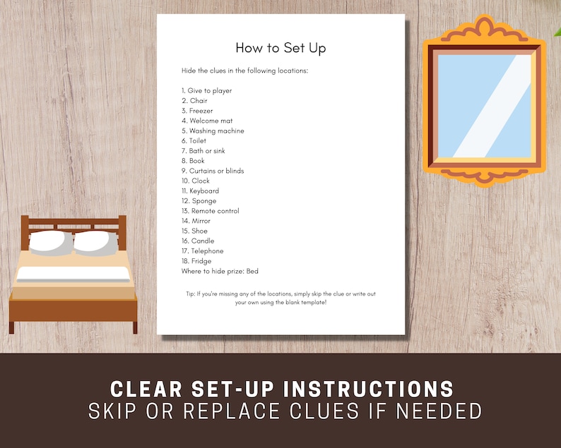 Printable Riddle Scavenger Hunt Adults