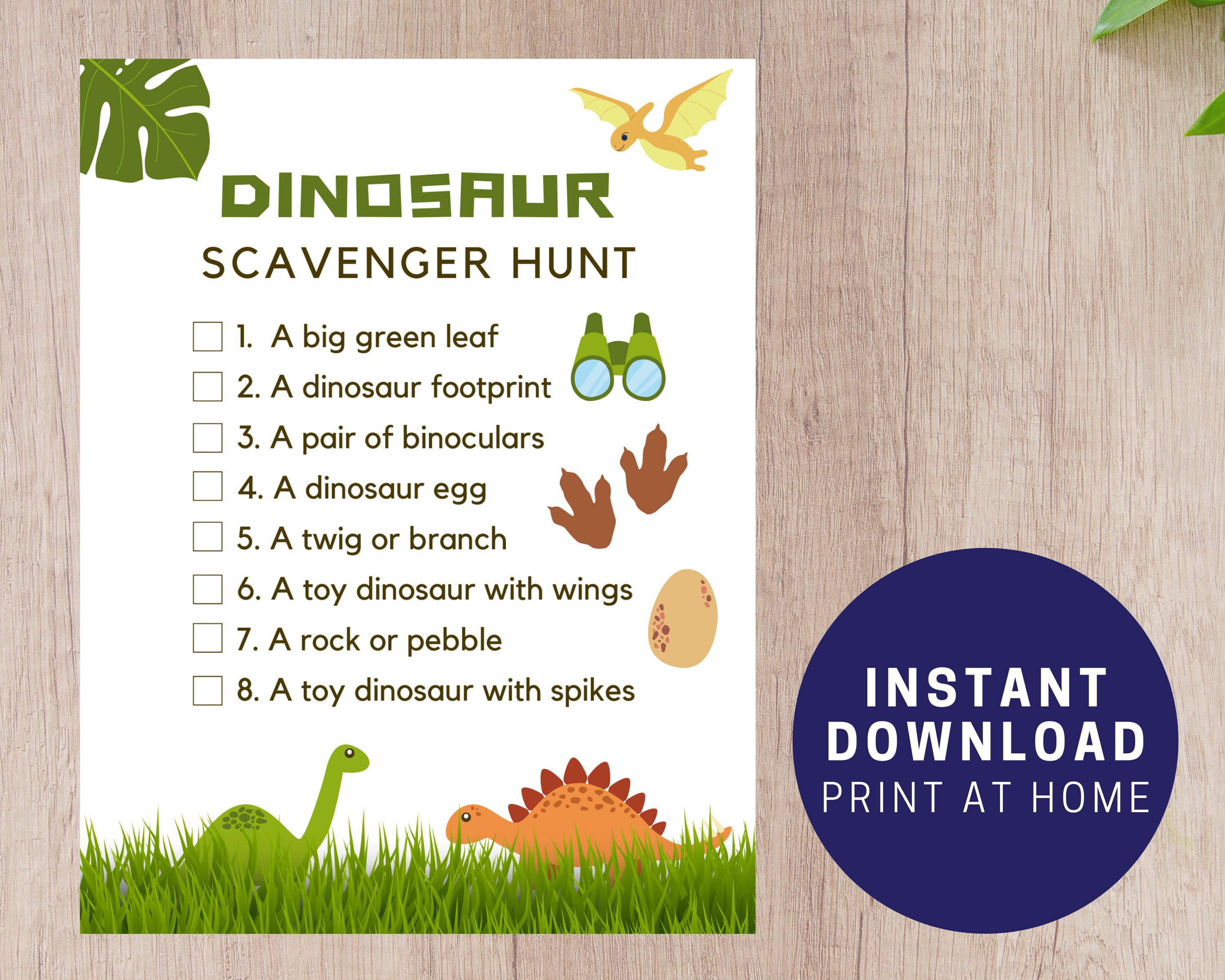 Dinosaur Scavenger Hunt Printable Dinosaur Birthday Party Etsy Singapore