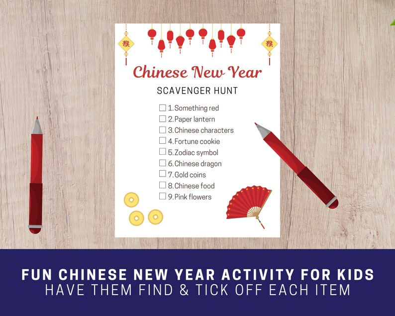happy chinese new year scavenger hunt