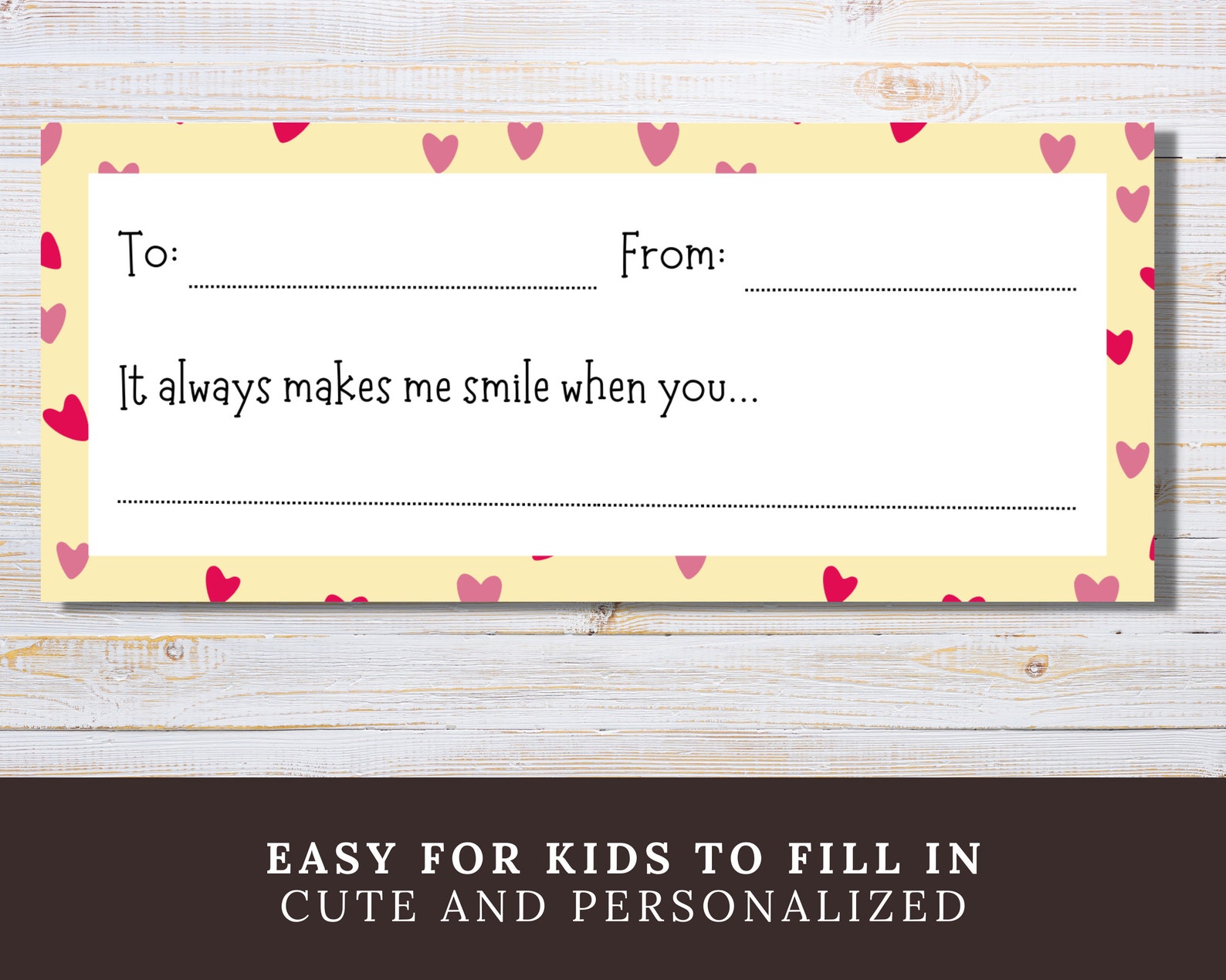 Printable Valentine's Day Notes for Kids Classmates, Valentine's Day ...