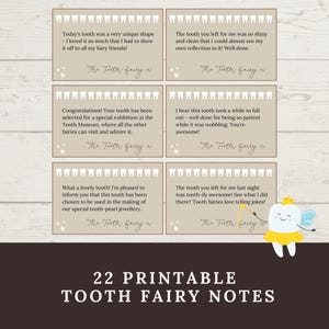 Printable Tooth Fairy Notes & Jokes Bundle: First Tooth Letter Kit (PDF Download)