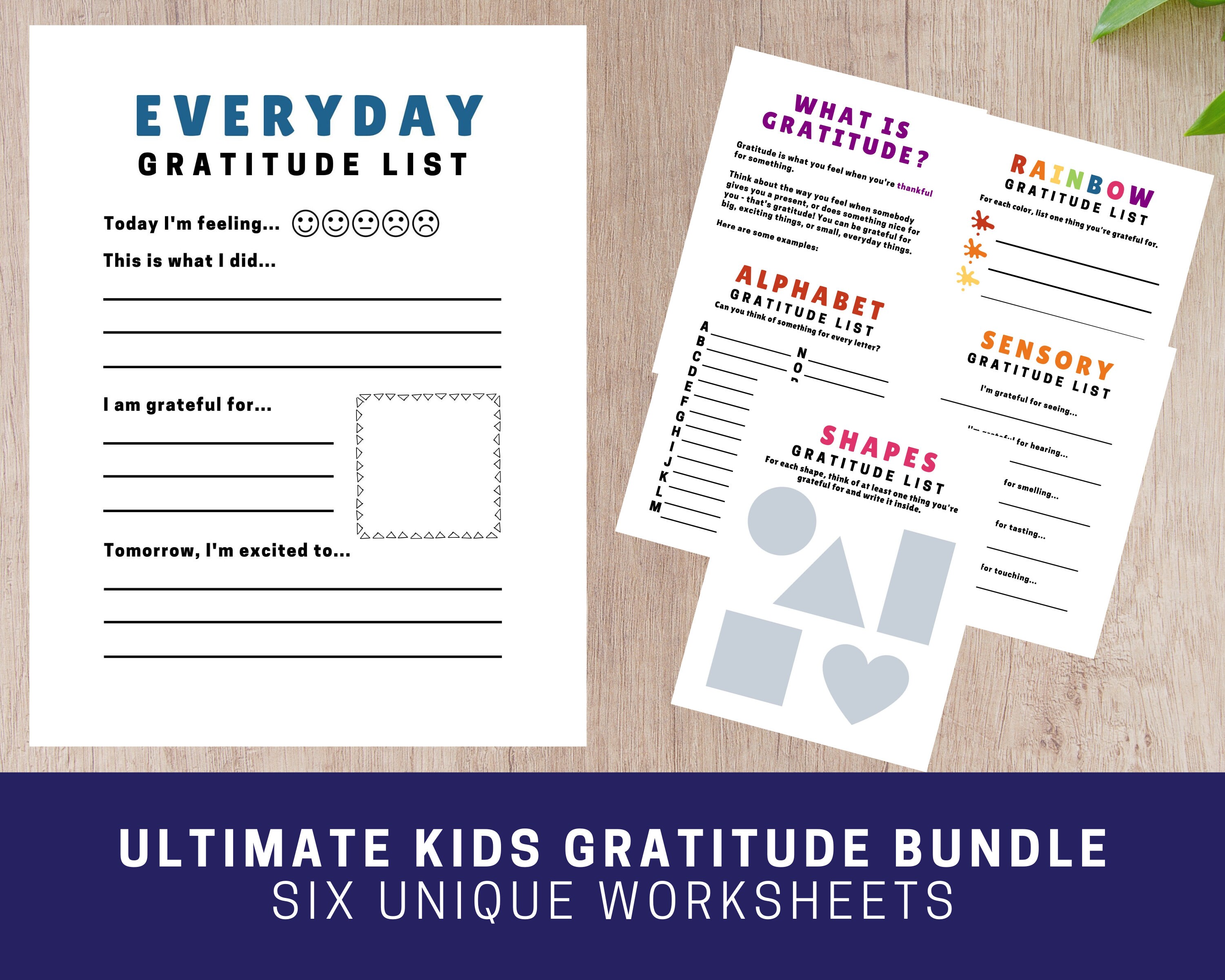printable gratitude bundle for kids gratitude worksheets etsy sweden