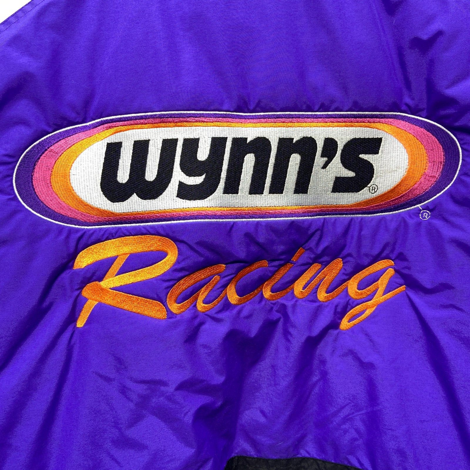 VTG Wynn's Racing Men's XL Purple & Black Zip Nylon Jacket