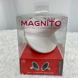 Kikkerland Design Magnito Spinning Top Magnetic Salt and Pepper Shaker