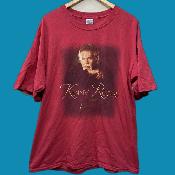 VTG 2001 Kenny Rogers Red Men's T-Shirt Sz XL
