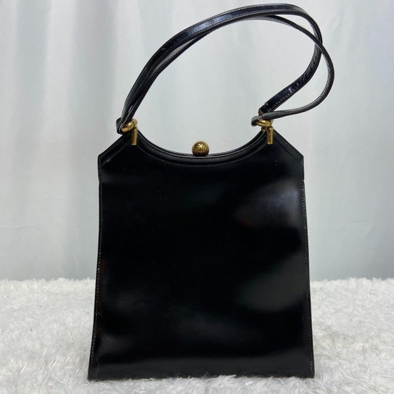 VL Modern Ladies Printed Black Leather Handbag, Size: 40 X 20 X 55 cm (l X  B X H)