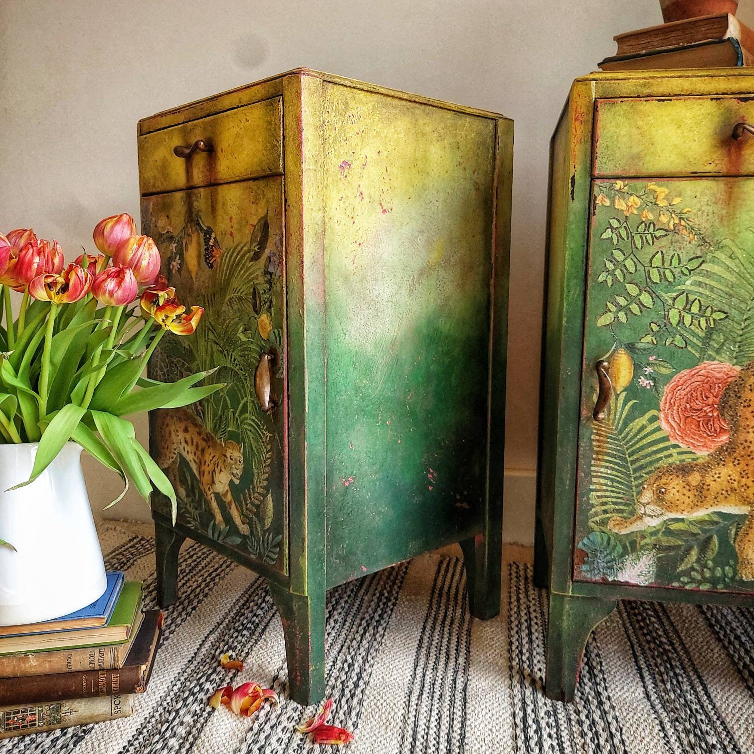 SOLD SOLD SOLD Upcycled Vintage Lebus Bedside Tables Etsy UK