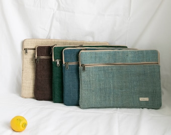 Eco-Friendly Hemp Laptop Sleeve: Sustainable Laptop Cover (13&quot; & 15&quot;)