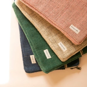 Eco-Friendly Hemp Laptop Sleeve Case, Hemp Laptop Cover in 13 & 15 image 3