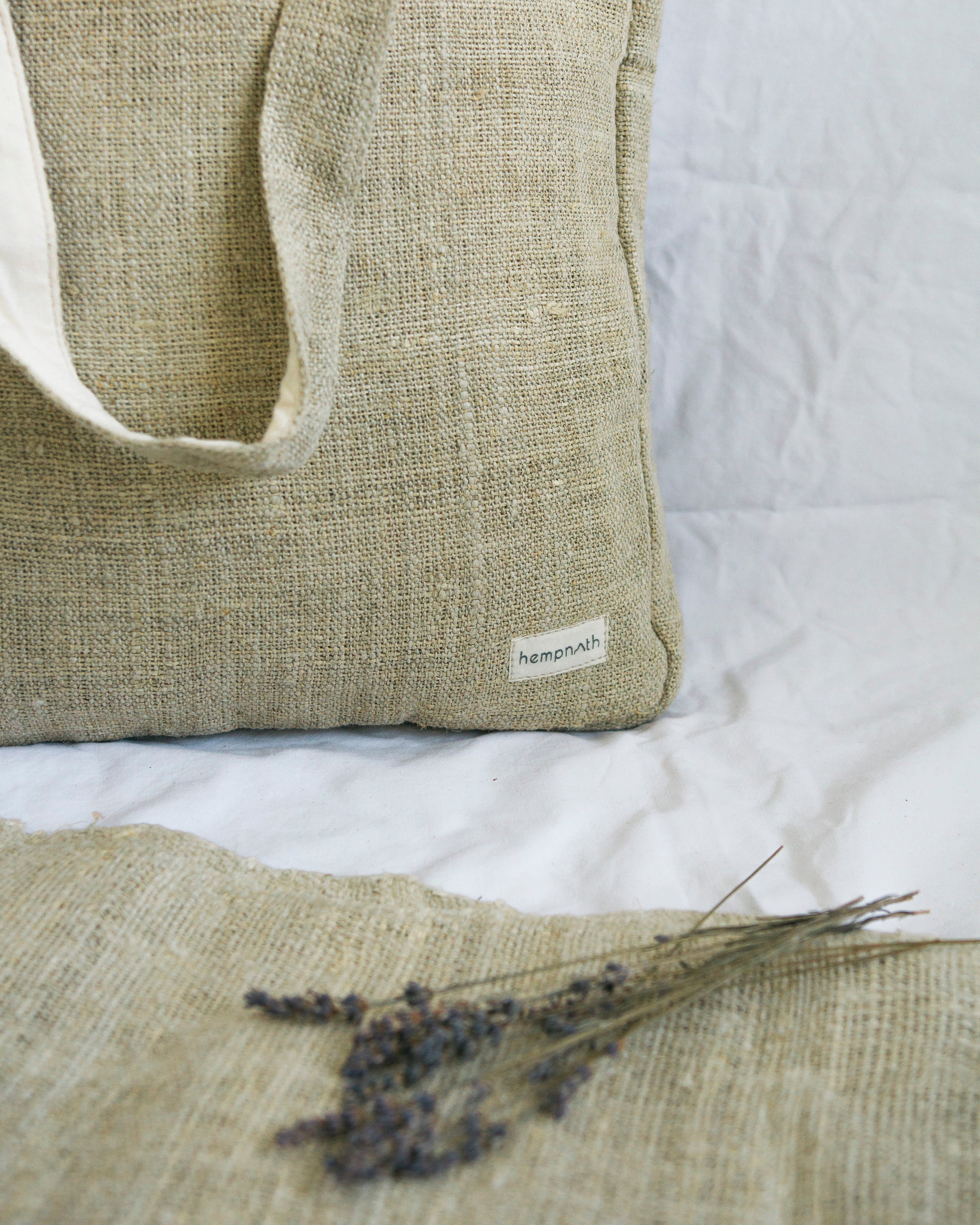 Hemp beach bag best sale