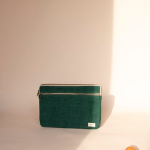 Eco-Friendly Hemp Laptop Sleeve Case, Hemp Laptop Cover in 13 & 15 image 8