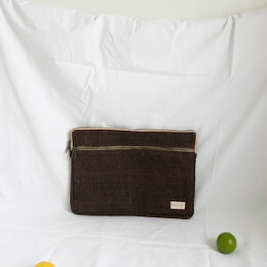 Eco-Friendly Hemp Laptop Sleeve Case, Hemp Laptop Cover in 13 & 15 image 8