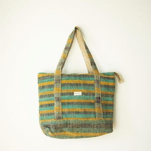 Umweltfreundliche natürliche Hanf-Einkaufstasche, Zero Waste Einkaufstasche, Boho Markt-Einkaufstasche