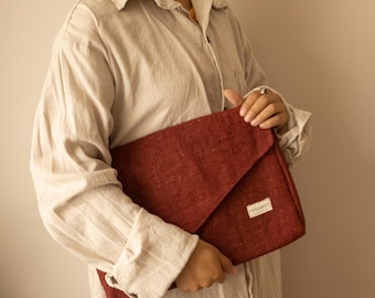 Eco-Friendly Hemp Laptop Sleeve Case | Handmade Laptop Cover in 13&quot;- 14&quot;inch