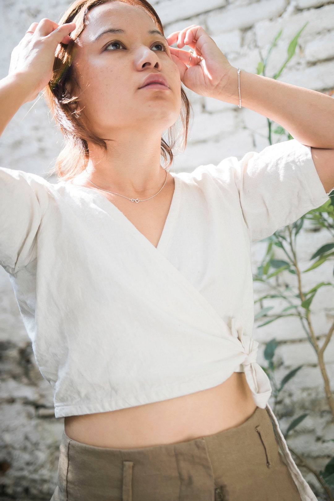 ❖seed and soils /organic cotton wrap top Organic Cotton Wrap Top - Etsy