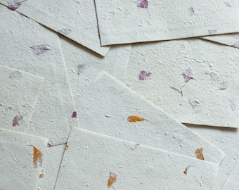 A4 Handmade Floral Paper Pack (10 Sheets) | Eco Friendly Printer Paper