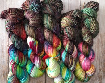 Laine 100% Mérino superwash teinte à la main