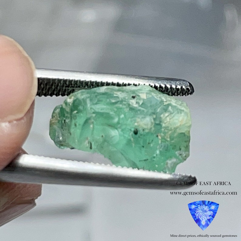 excellent for a collection or set in jewellery as is or cab or facet 5.40ct Emerald Untreated Unheated Tanzania No Oil