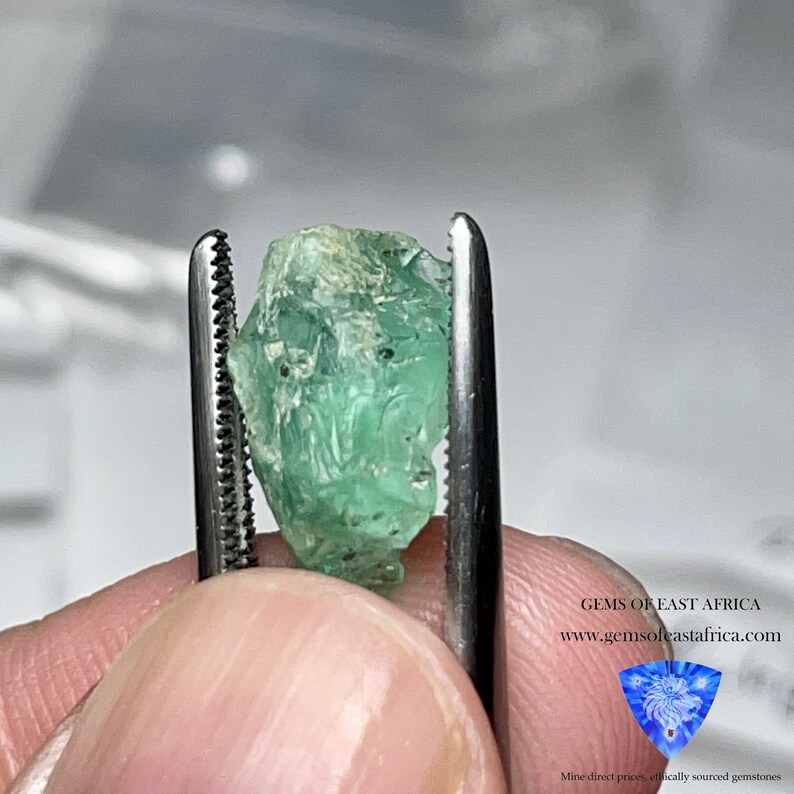 excellent for a collection or set in jewellery as is or cab or facet 5.40ct Emerald Untreated Unheated Tanzania No Oil