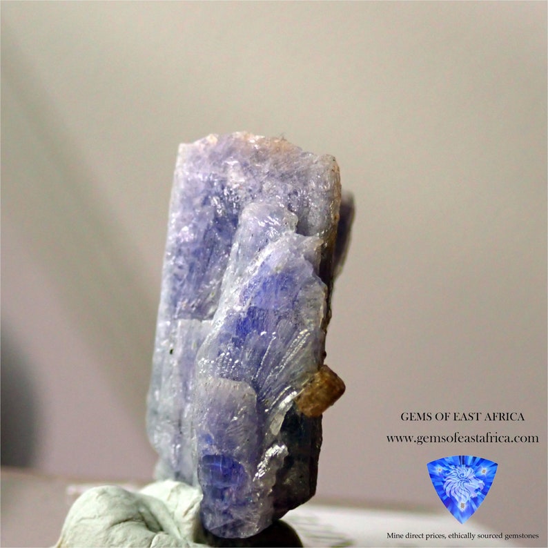 Gently Heated Tanzania 40.87ct Tanzanite Crystal