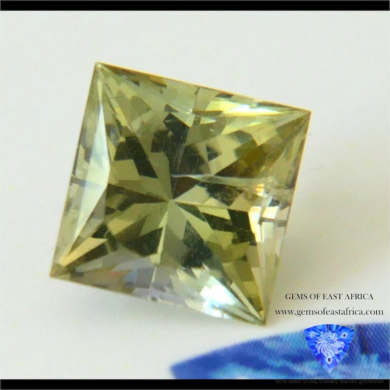 2.60ct Fancy Tanzanite Princess Cut Untreated Unheated Natural Gemstones Included Tanzania