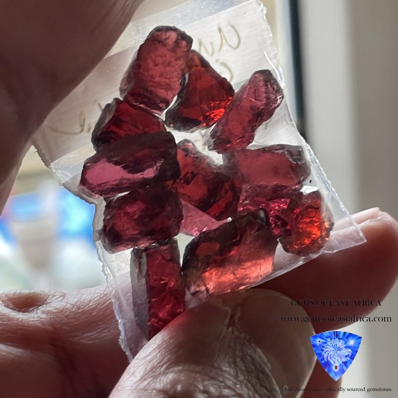 78.43ct 15.68gm Umba Garnet Lot 4.79ct 8.69ct EYE CLEAN Tanzania