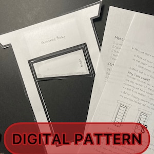 May include: A black and white printable digital pattern for a guillotine. The pattern includes instructions for folding and cutting the paper to create the guillotine. The text on the pattern includes the words "Guillotine Body", "Blade", "Mater", "Opt", "Writin", "Const", "SCISS", "Penr", "Glue", "M", "D", "E", "Now we start th", "First we must", "so the paper won't", "I folded mine te", "Once the lip is fold", "Why 1 and a half?", "In order to keep the w", "the top portion of the be", "Aassuming we have similar", "You can fold smaller if you", "After folding, stretch and", "the bottom border of the top", "Count", "sed an even number", "ximum writing spa", "Now the wow", "Glue and", "at re ches", "T IS O".