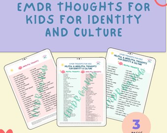 EMDR Thoughts for Kids for Identity & Culture