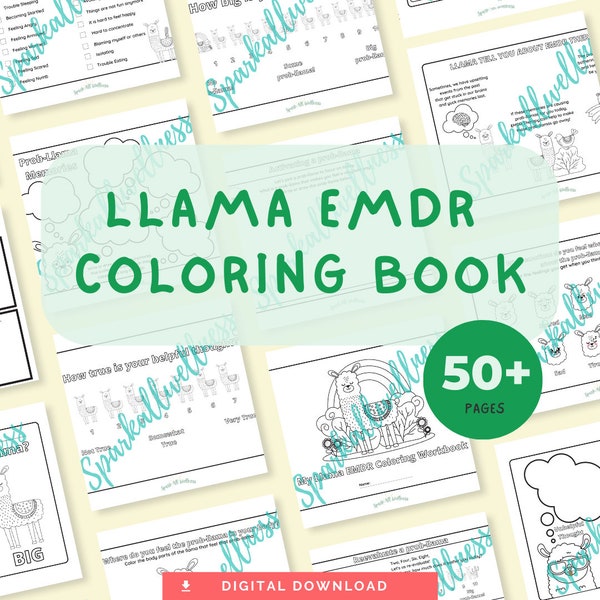 Llama EMDR Coloring Book