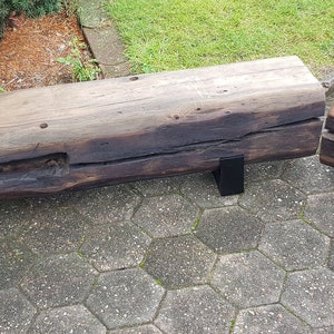 Oak beam bench rustic