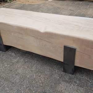 Oak beam bench