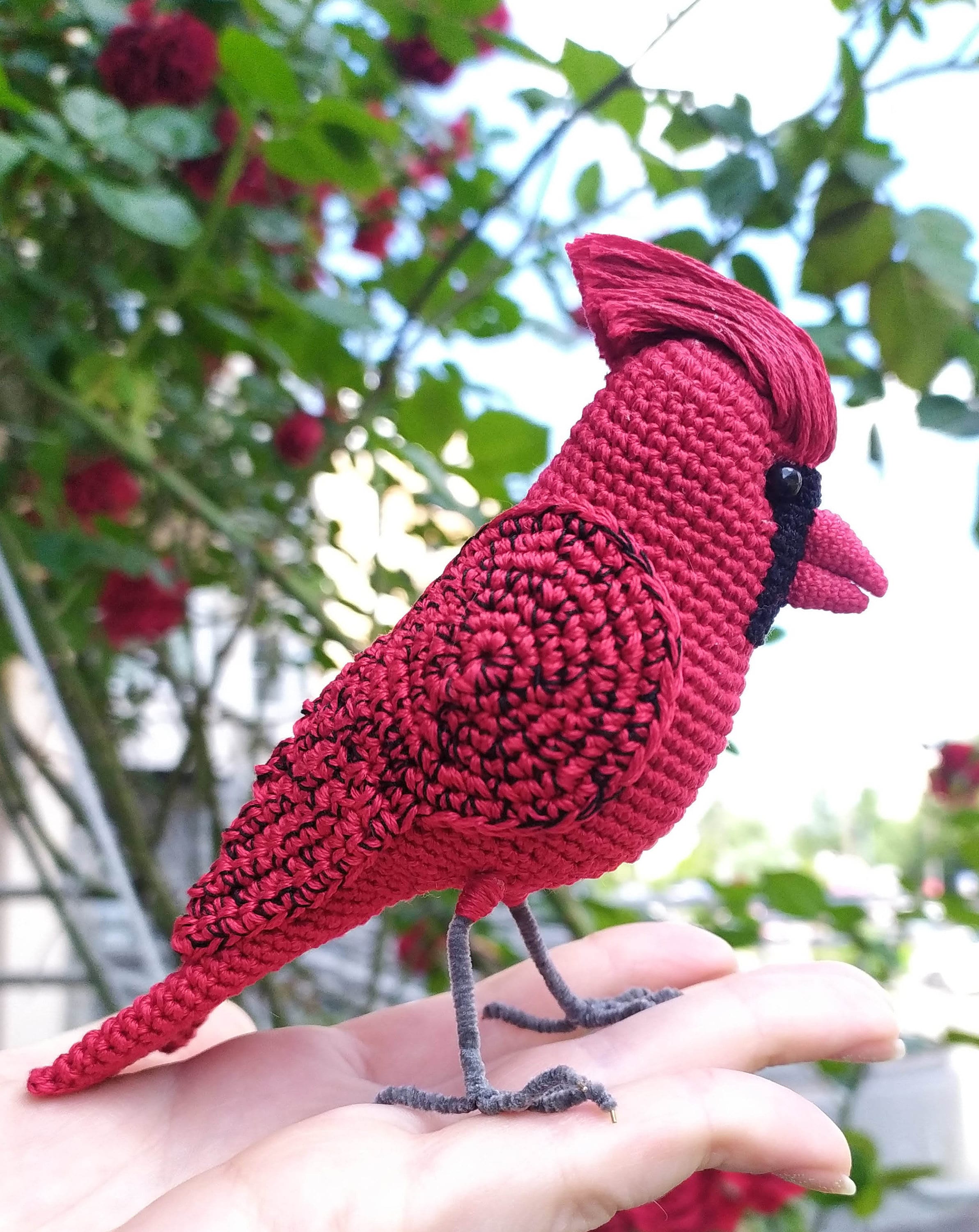 Amigurumi pattern red cardinal crochet bird pattern bird Etsy
