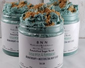 Eucolyptus Peppermint Emulsified Sugar Scrub. Aromatherapy Moisturizing Body Scrub- Body Polish- Spa Gift-