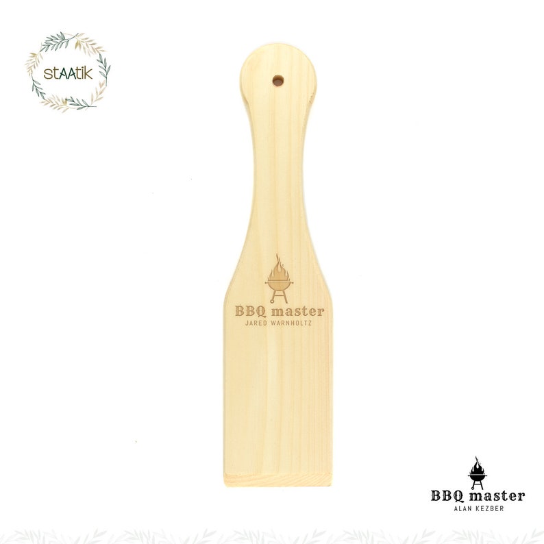 Custom BBQ Scraper 14x3.37 Pine Wood Grill Cleaner Etsy