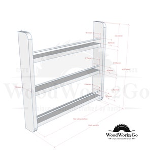 Spice Rack 2-5 Shelf Wall Mountable Kitchen Storage image 6