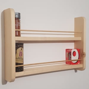 Spice Rack 2-5 Shelf Wall Mountable Kitchen Storage image 7