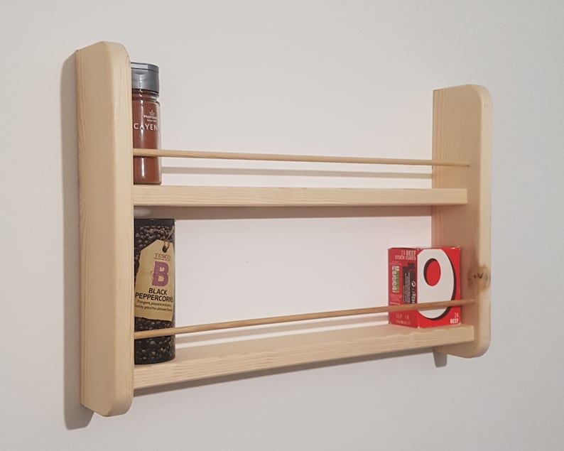 Spice Rack 2-5 Shelf Wall Mountable Kitchen Storage image 7