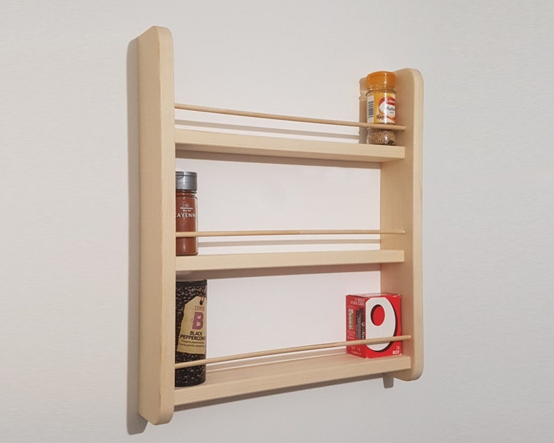 Spice Rack 2-5 Shelf Wall Mountable Kitchen Storage image 5