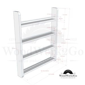 Spice Rack 2-5 Shelf Wall Mountable Kitchen Storage image 4