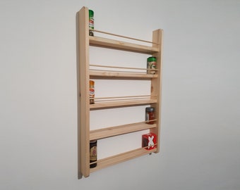 Spice Rack  2-5 Shelf Wall Mountable Kitchen Storage