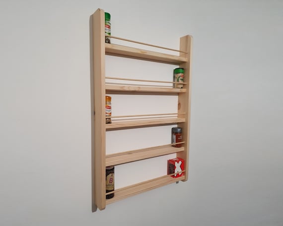 Spice Rack  2-5 Shelf Wall Mountable Kitchen Storage