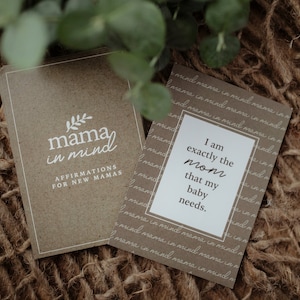 Cartes d’affirmation, Affirmations pour les nouvelles mamans, Cadeau de fête de bébé, Cadeau pour la nouvelle maman, Maternité, Cadeau post-partum