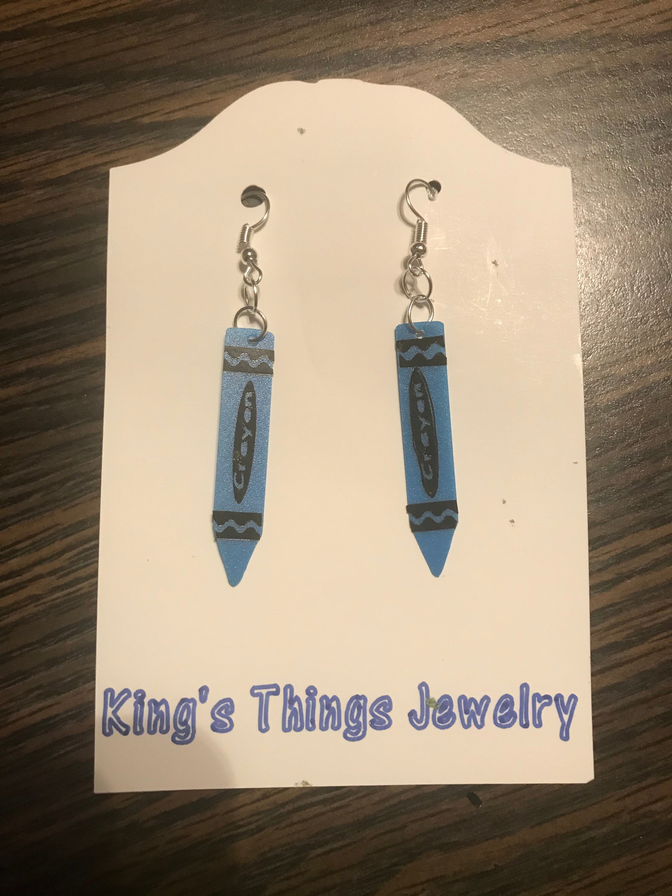 Crayon Earrings Etsy