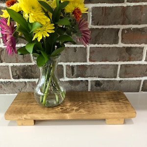 Farmhouse Riser/Wood Pedestal /Tabletop Riser/Boho Decor/Display Stand/Kitchen Tray /Wood Tray/ Candle Stand/Plant Stand/Housewarming Gift