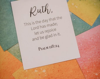 Personalized Scripture Cards for Women: Bible Verse Cards